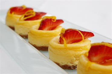 Tiny Baked Vanilla Cheesecakes
